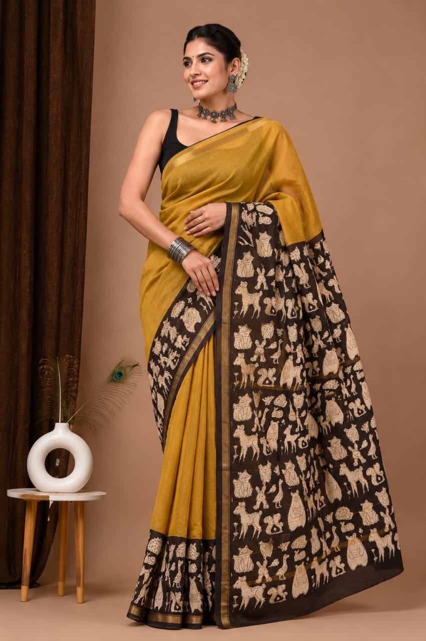 Beautiful chanderi silk saree