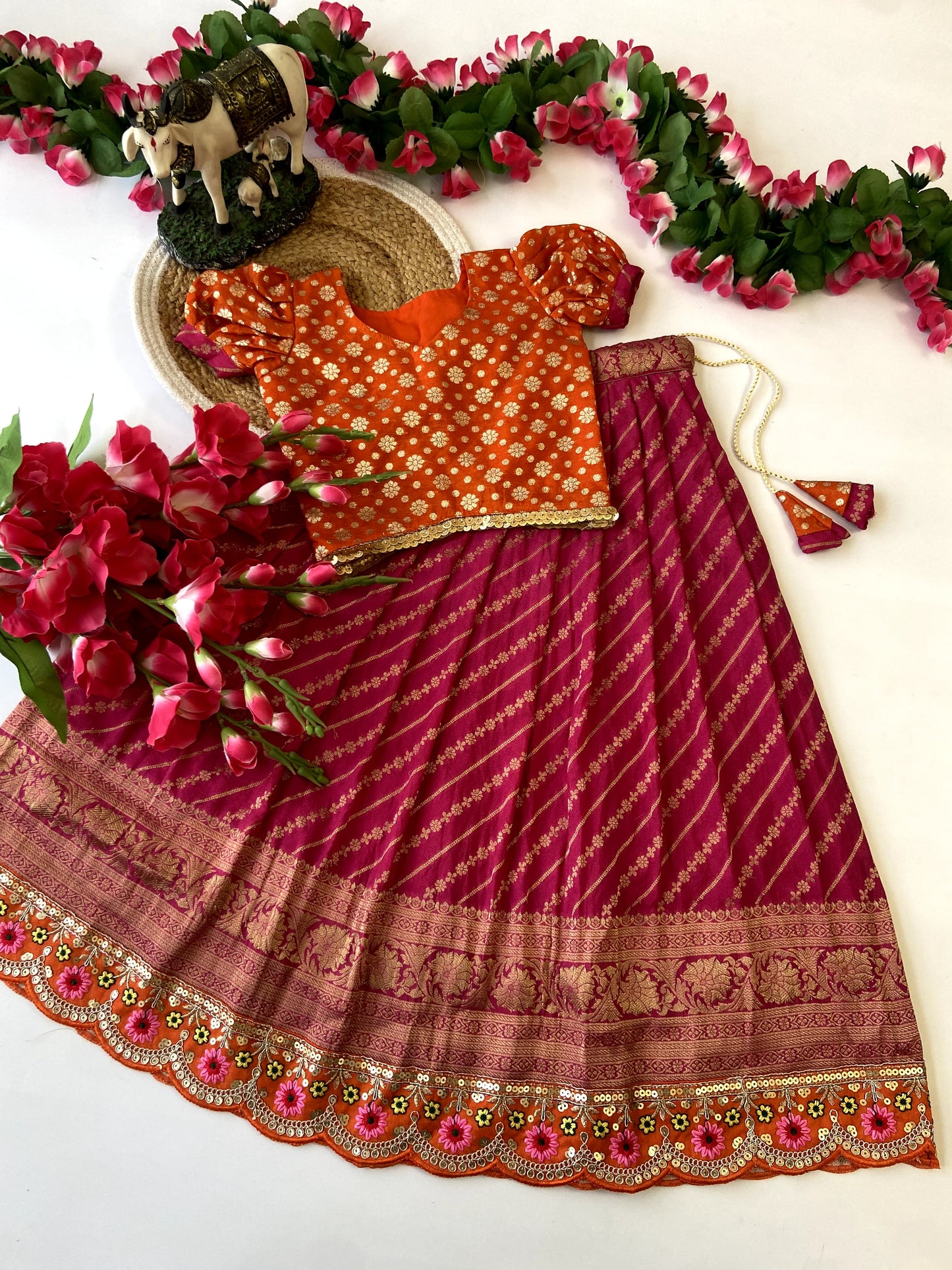 Pre-order kids lehenga Sets - contact by chat for stock availability.