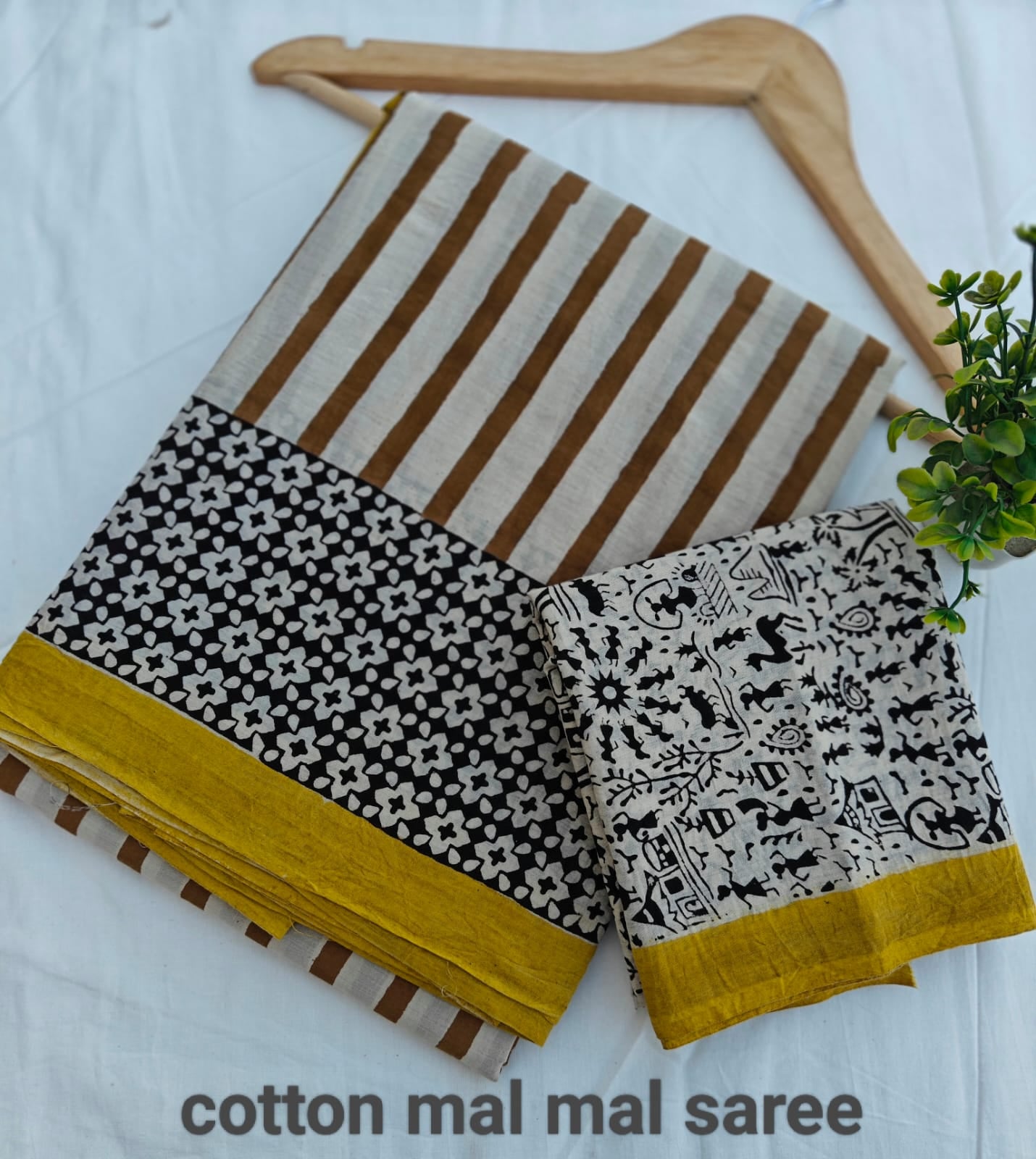 Pre-Order Bagru handBlock Print Cotton mulmul Sarees With Running Blouse