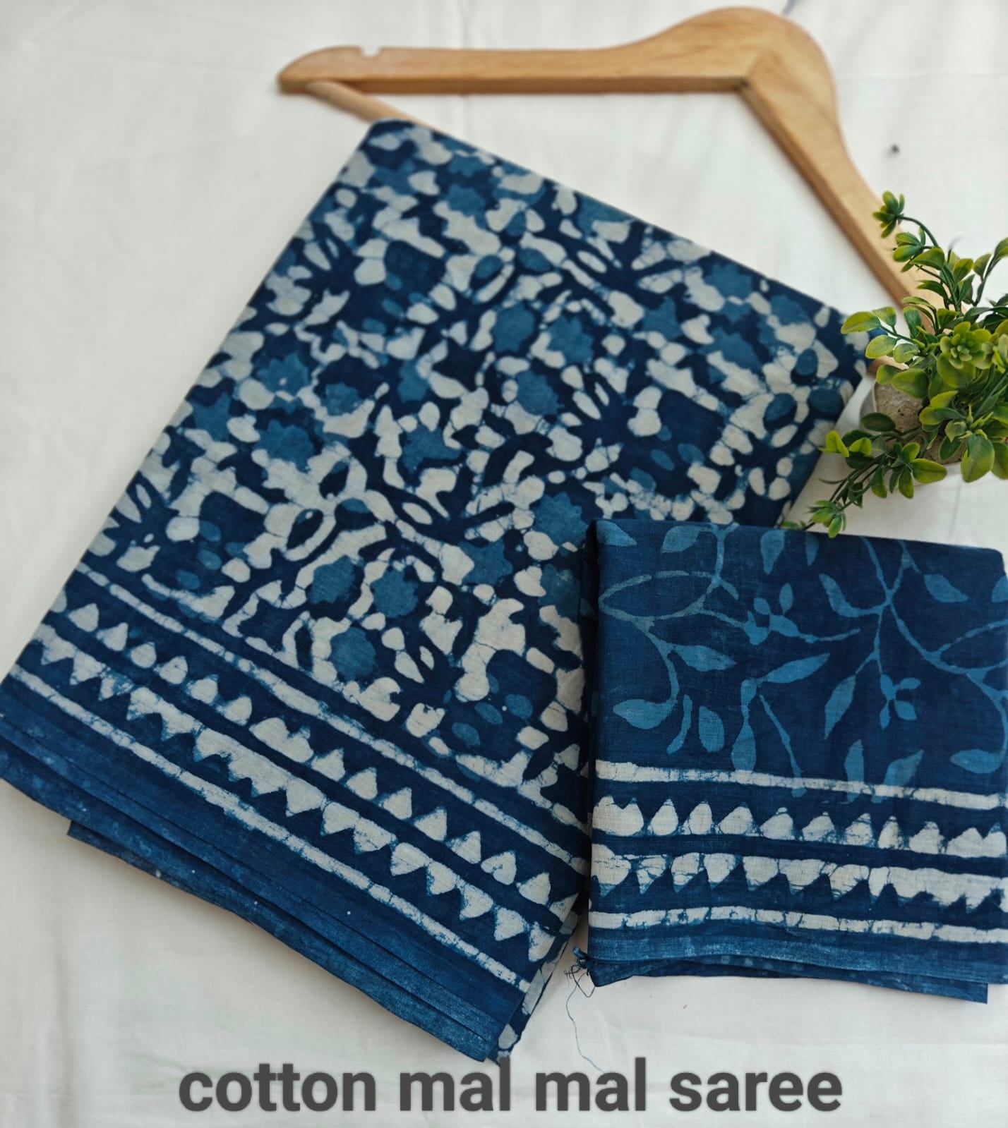 Pre-Order Bagru handBlock Print Cotton mulmul Sarees With Running Blouse