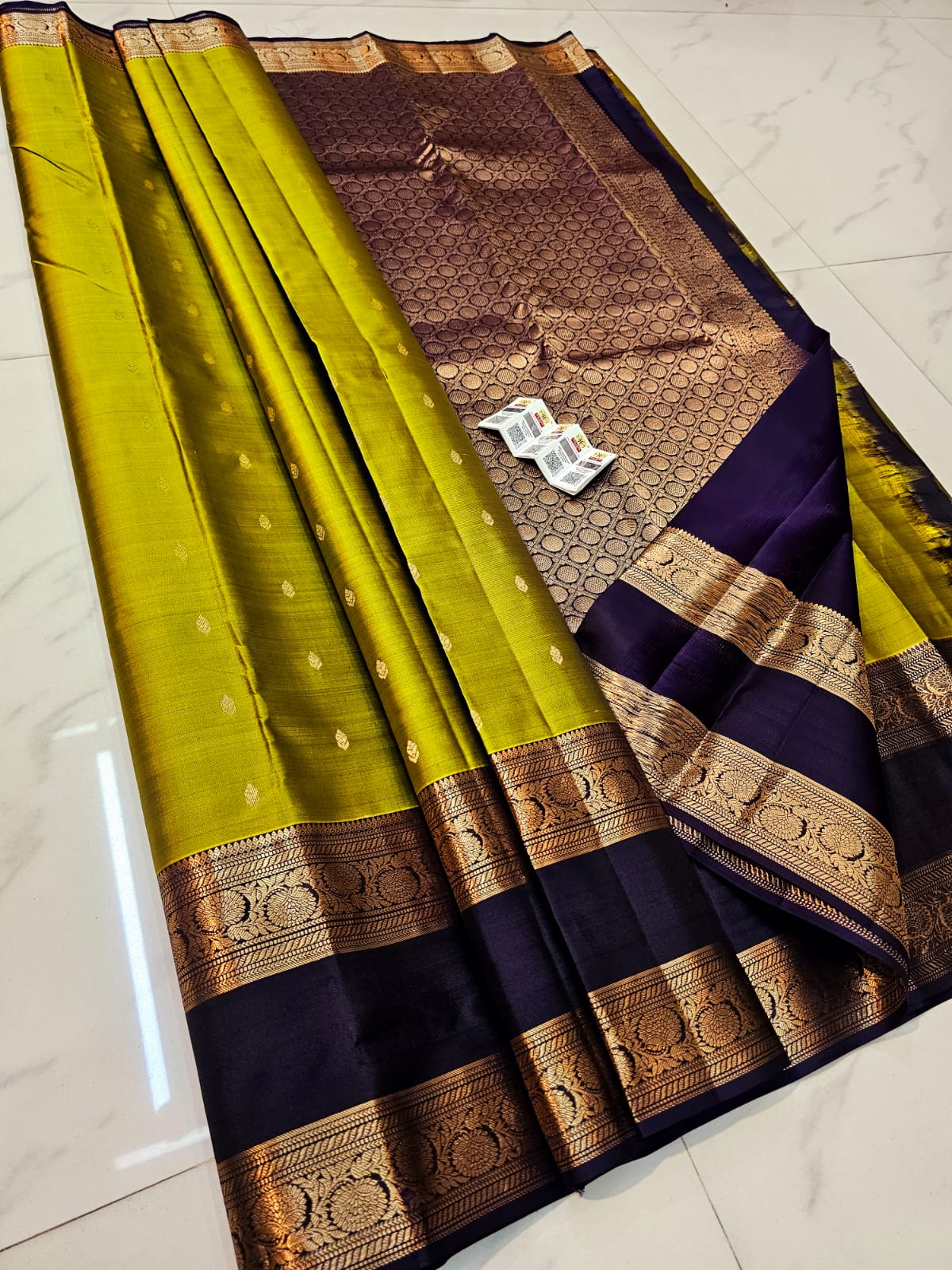 Pre order pure kanchipuram fancy gap border silk sarees : DM screenshot or link to check availability & book