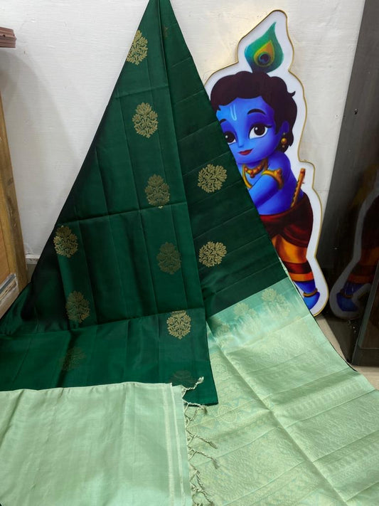 Pure handloom Kanchipuram soft silk saree