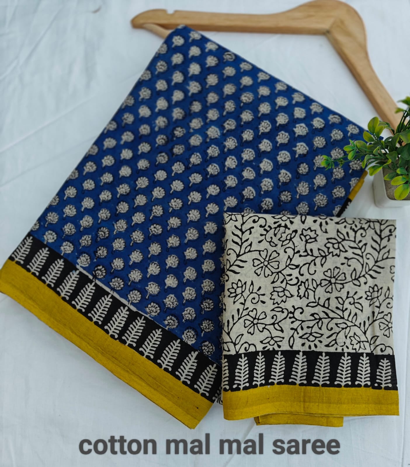 Pre-Order Bagru handBlock Print Cotton mulmul Sarees With Running Blouse
