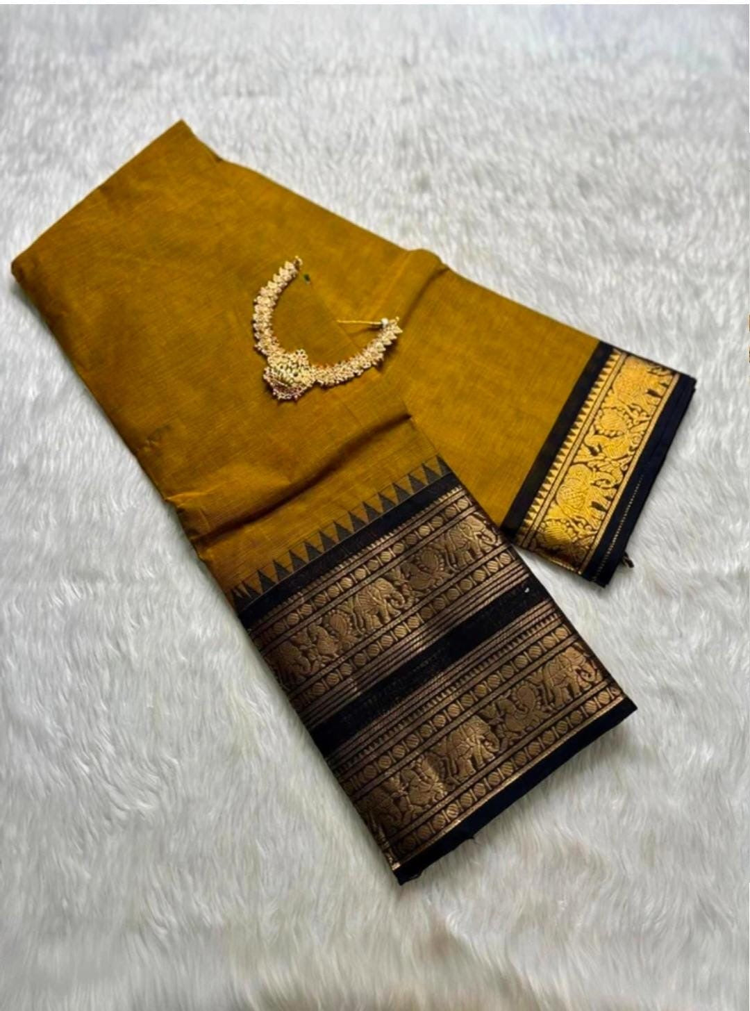 Most trending Traditional Kanchi Cotton Sarees 120 counts pure chettinadu cotton