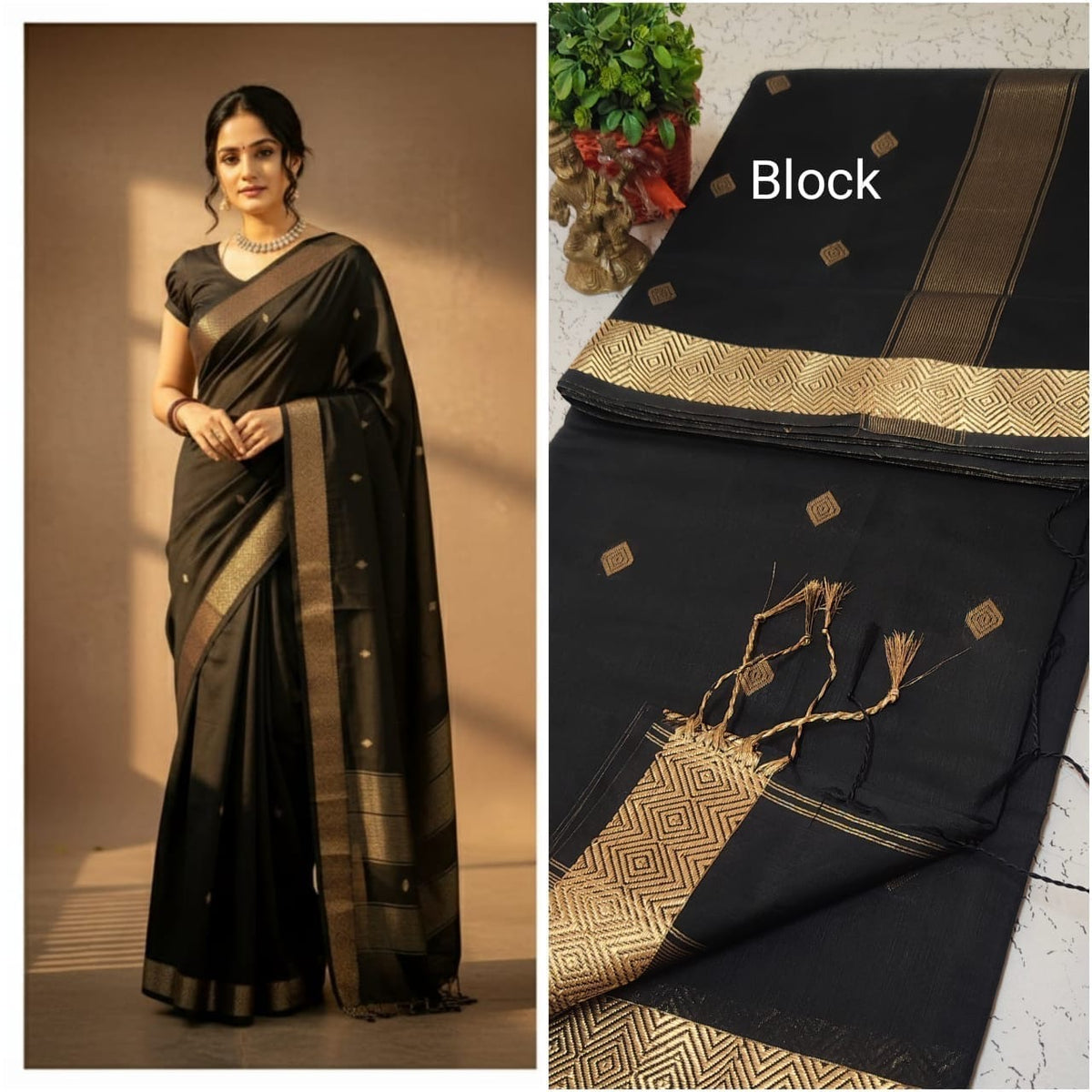 Nayan inspired Silk Cotton saree Model kalyani cotton sarees