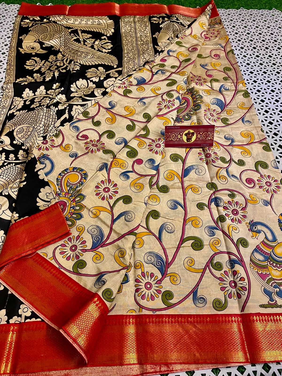 New arrival : Pure Handloom Kalamkari Silk Saree