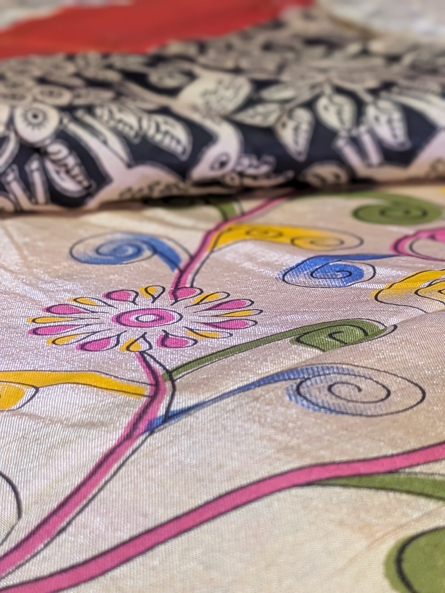 New arrival : Pure Handloom Kalamkari Silk Saree