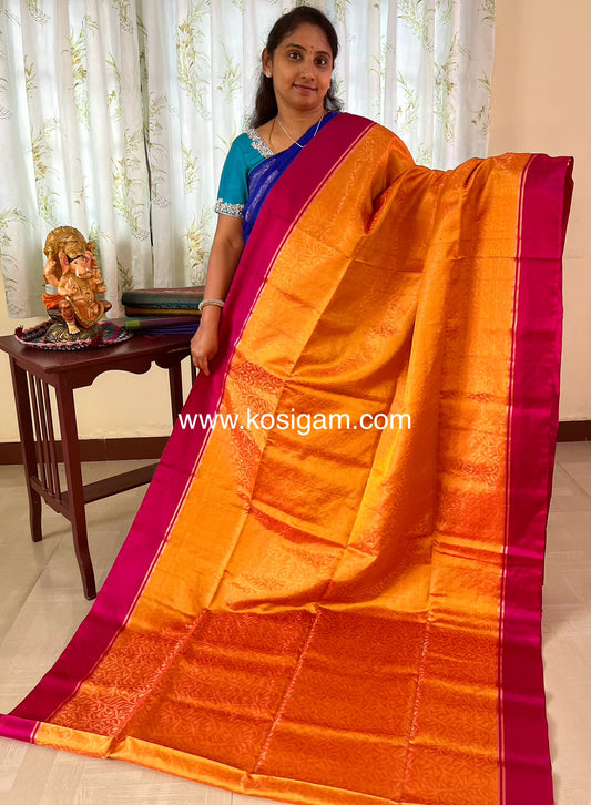 EXCLUSIVE SOFT SILK FULL BROCADE DESIGN SAREES in a pretty color combination