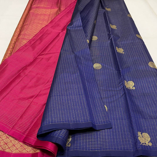 2g GOLD zari pure Kanchipuram Handloom silk saree