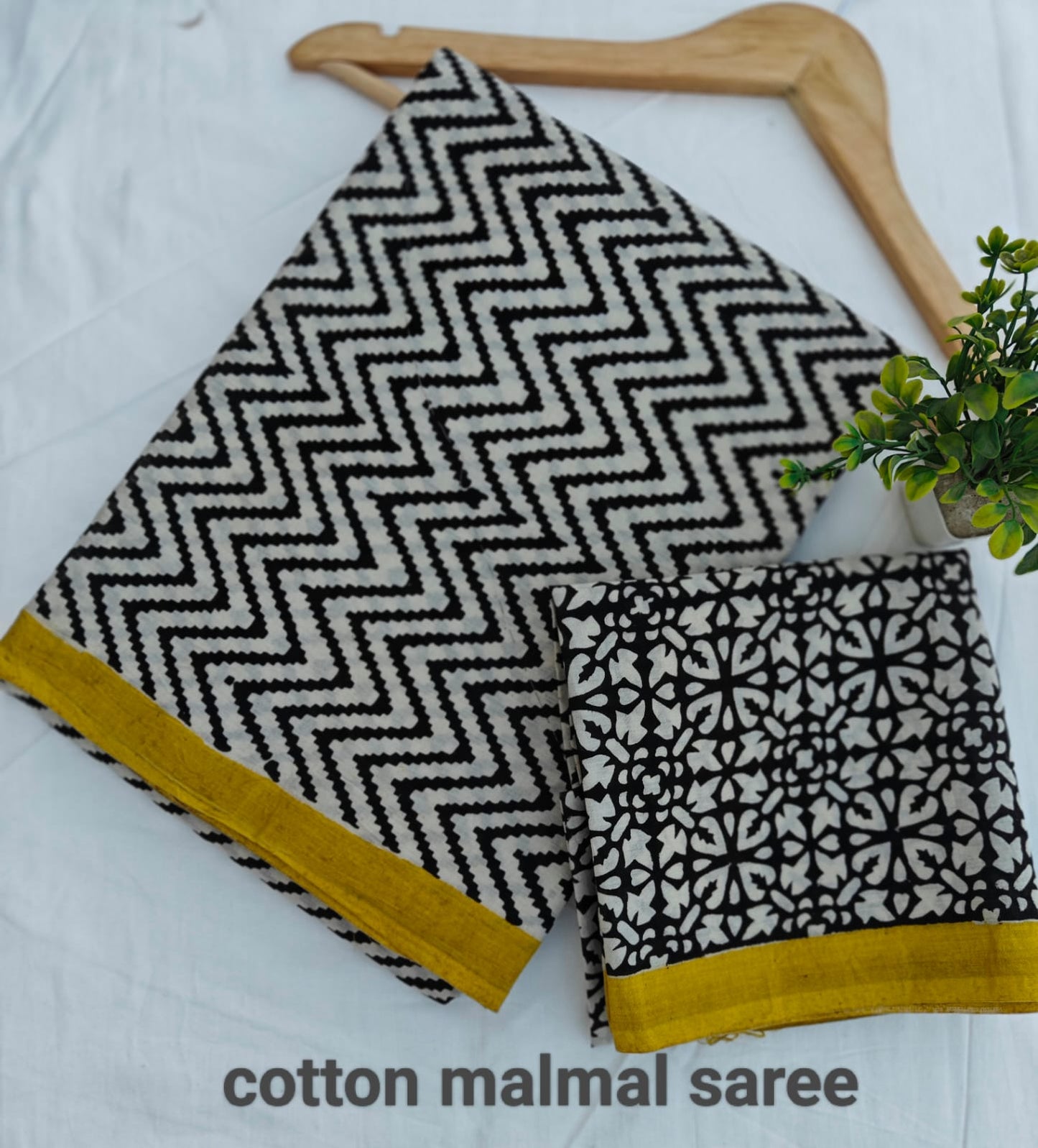 Pre-Order Bagru handBlock Print Cotton mulmul Sarees With Running Blouse