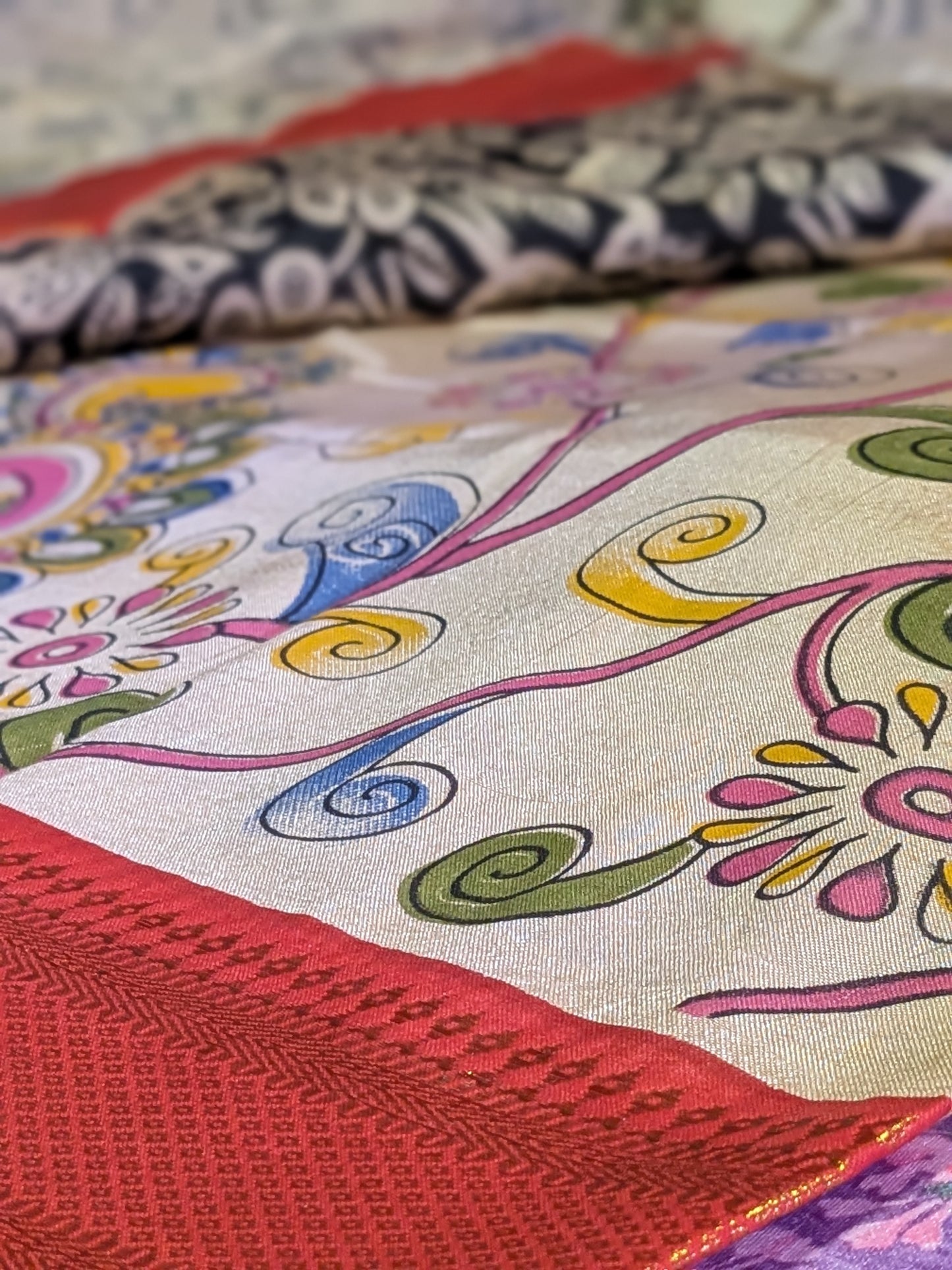 New arrival : Pure Handloom Kalamkari Silk Saree