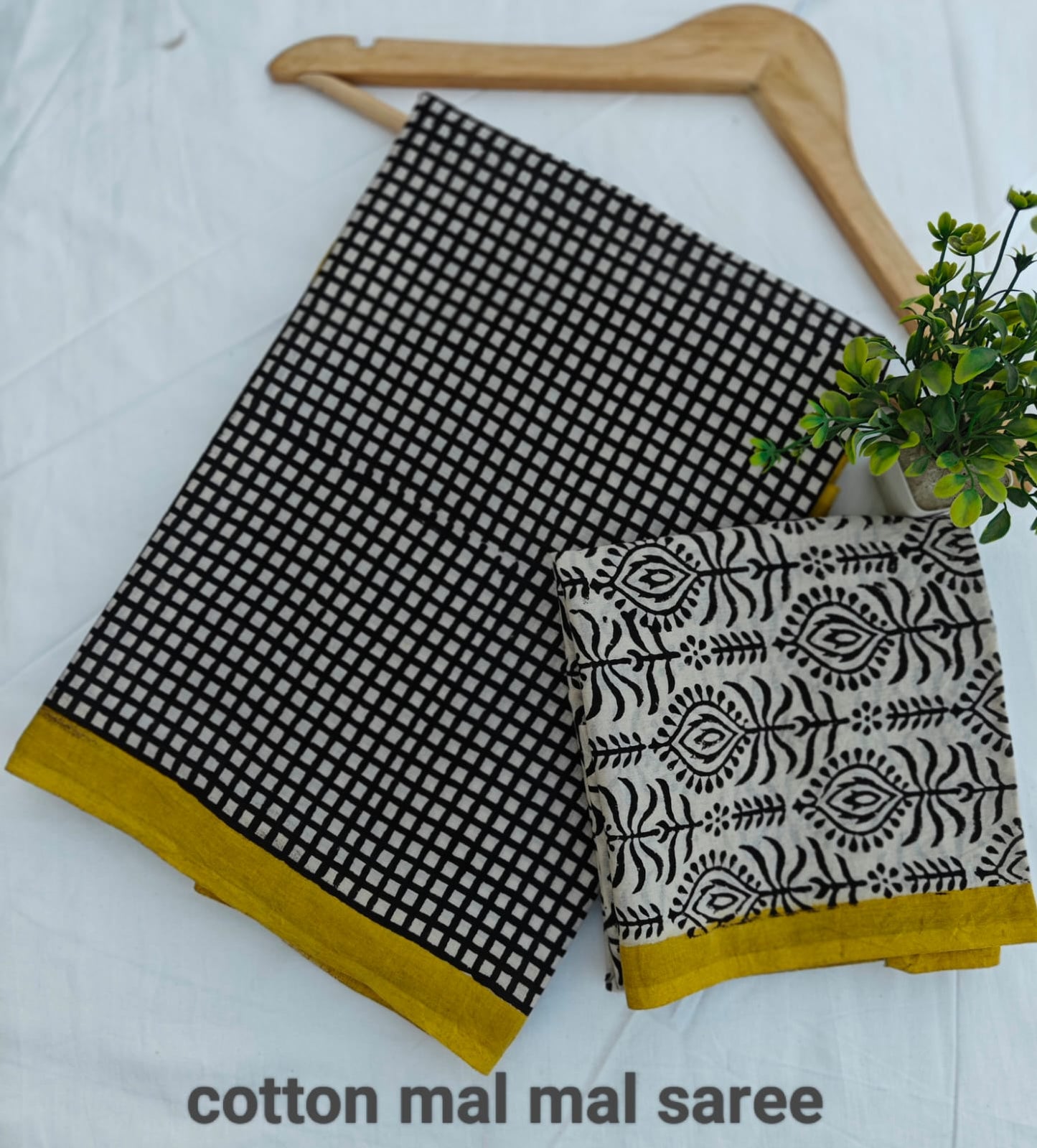 Pre-Order Bagru handBlock Print Cotton mulmul Sarees With Running Blouse