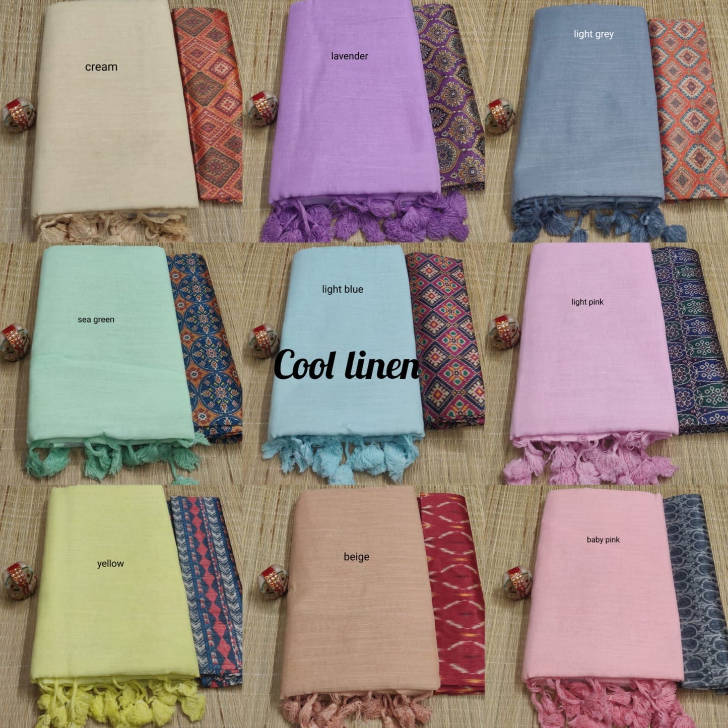 Pre order cool linen sarees