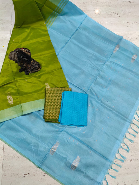 Elegant vaazhaipattu vegan saree without blouse