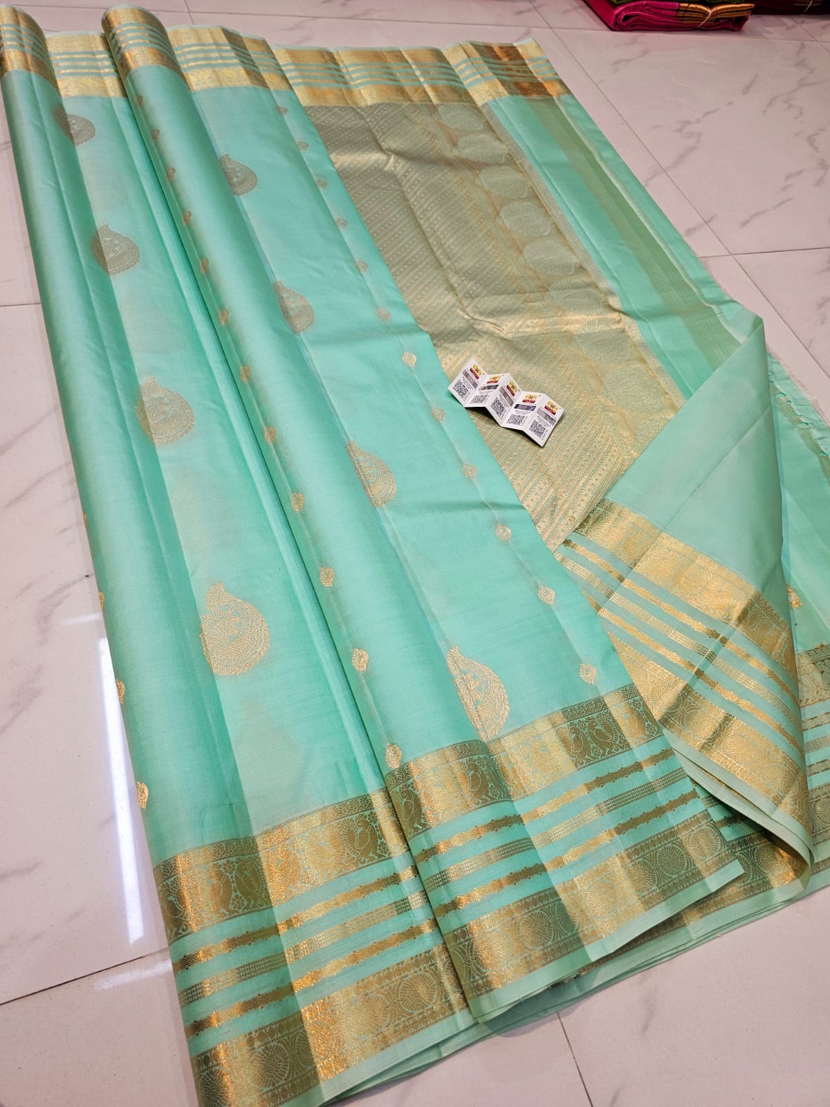Pre order pure kanchipuram fancy gap border silk sarees : DM screenshot or link to check availability & book