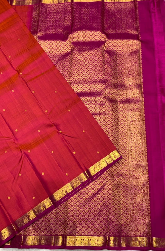 1g GOLD zari pure Kanchipuram Handloom silk saree