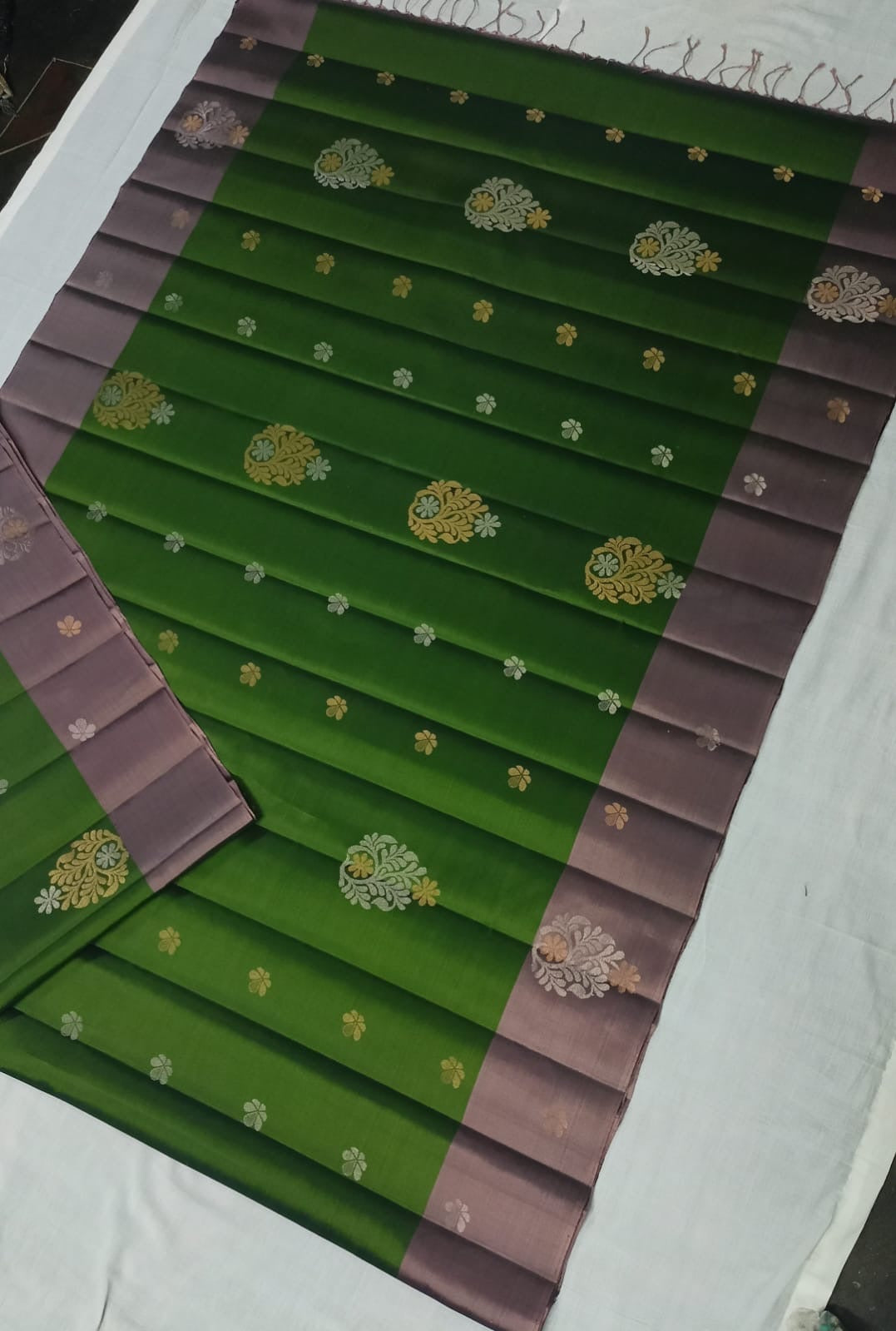 Pure kongu nadu handloom silk saree : Silkmark certified