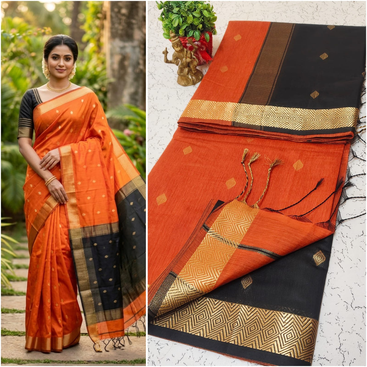Pre order Nayan inspired Silk Cotton saree Model kalyani cotton sarees 2nd set - weaved on orders