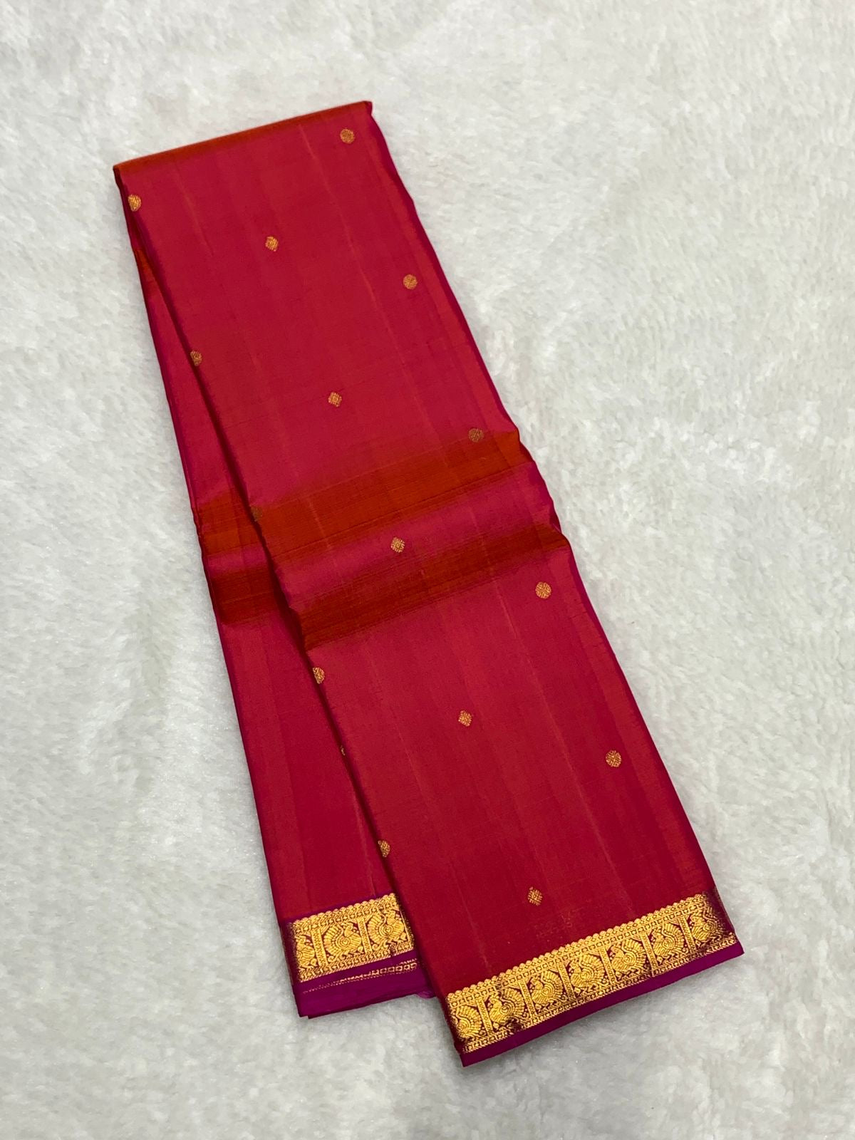 1g GOLD zari pure Kanchipuram Handloom silk saree