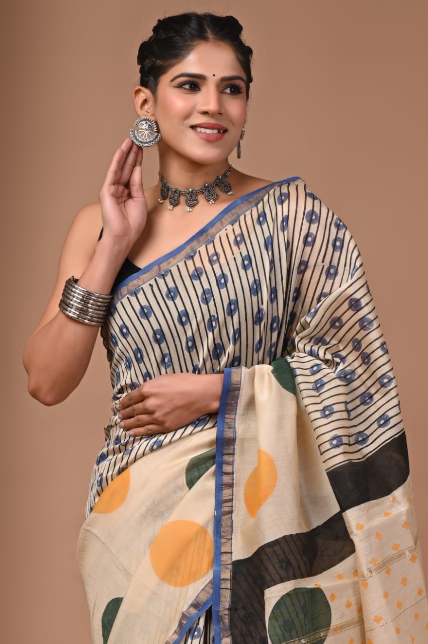 Beautiful chanderi silk saree