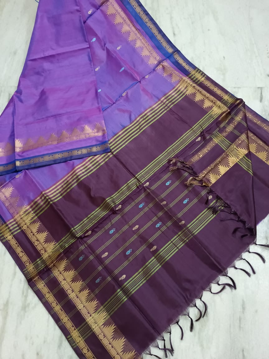 Vegan Banana Pith Silk Saree with running blouse