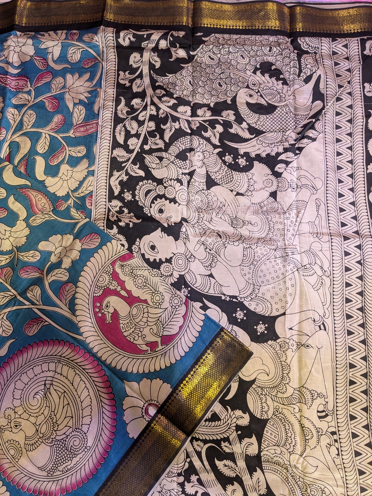 New arrival : Pure Handloom Kalamkari Silk Saree