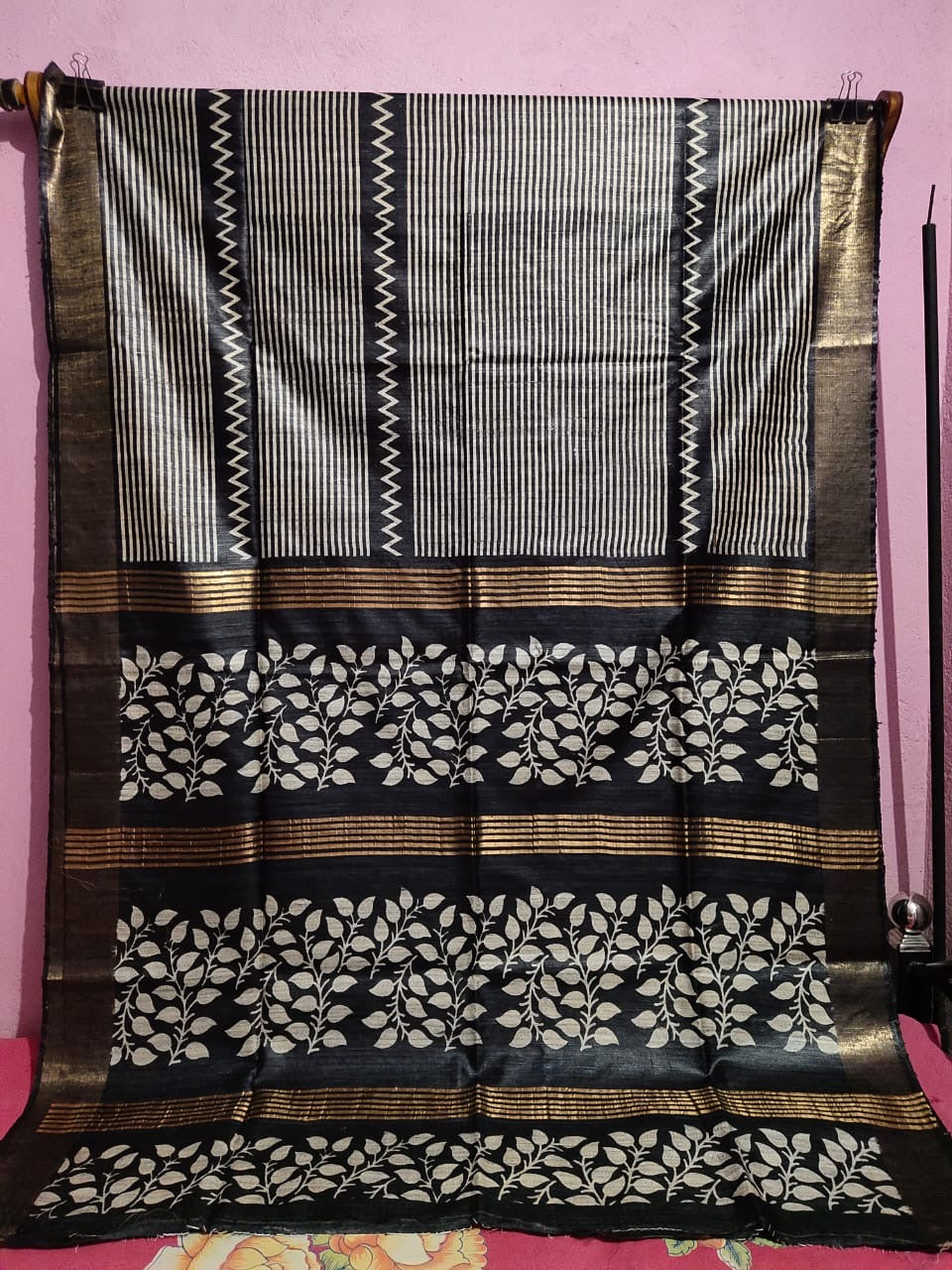 Pure Tussar Gicha Silk Saree