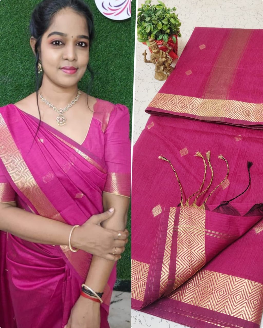 Nayan inspired Silk Cotton saree Model kalyani cotton sarees