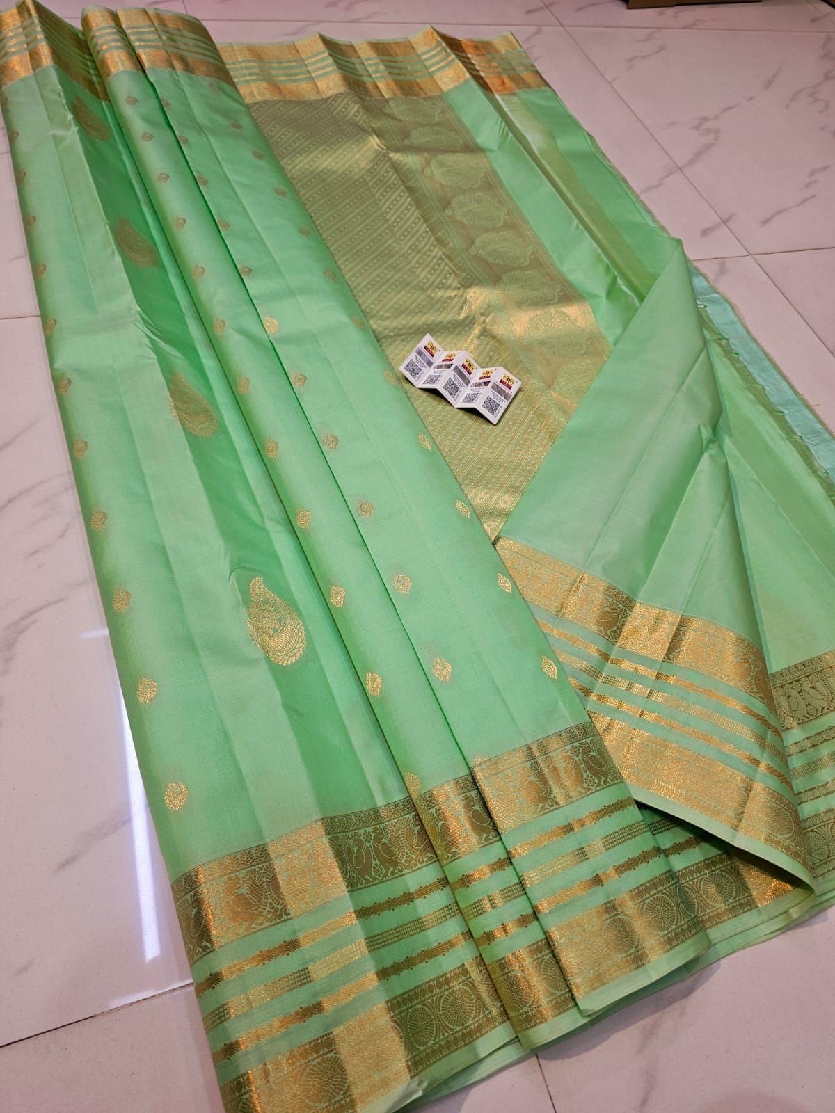 Pre order pure kanchipuram fancy gap border silk sarees : DM screenshot or link to check availability & book