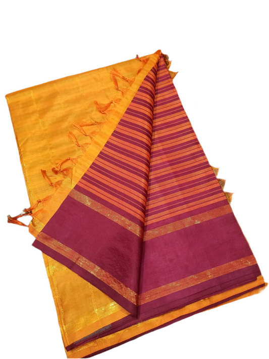 Beautiful 10 yards madisar vaazhaipattu saree without blouse