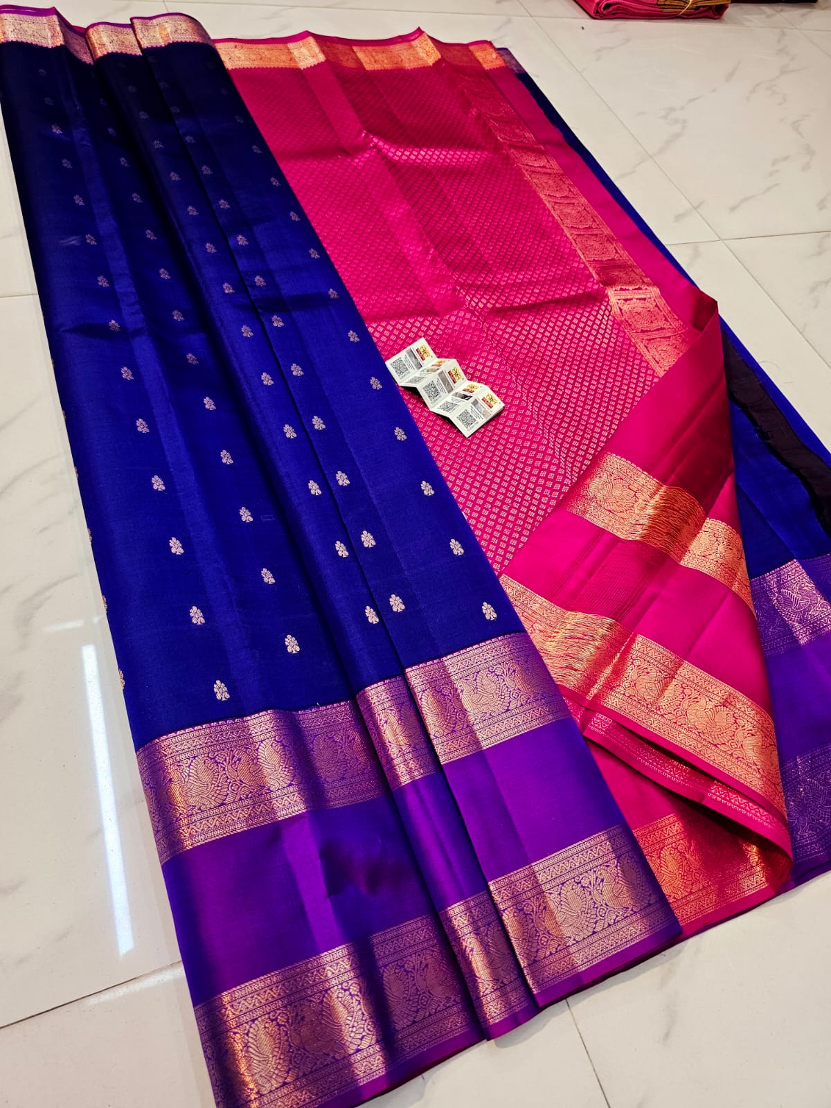 Pre order pure kanchipuram fancy gap border silk sarees : DM screenshot or link to check availability & book