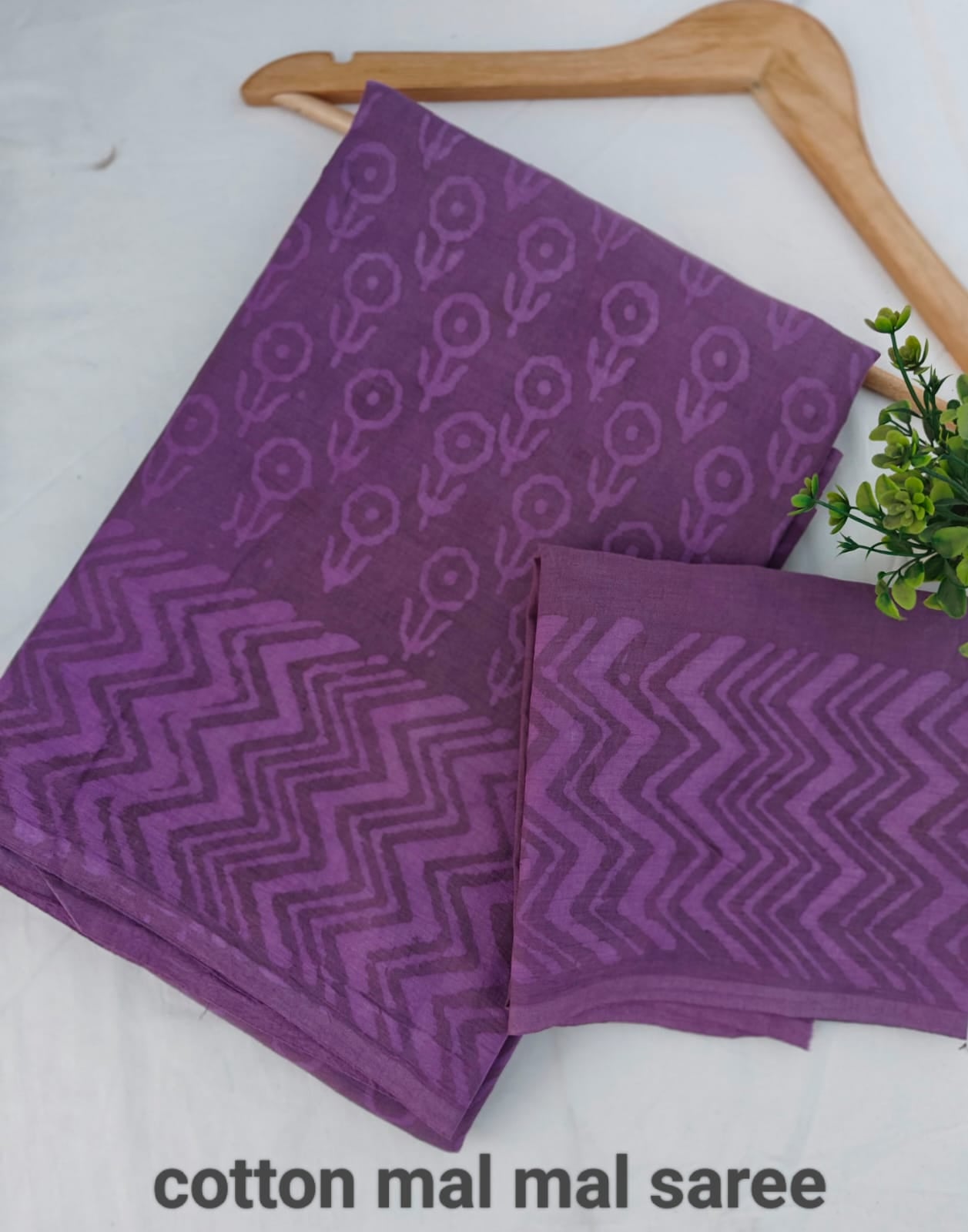Pre-Order Bagru handBlock Print Cotton mulmul Sarees With Running Blouse
