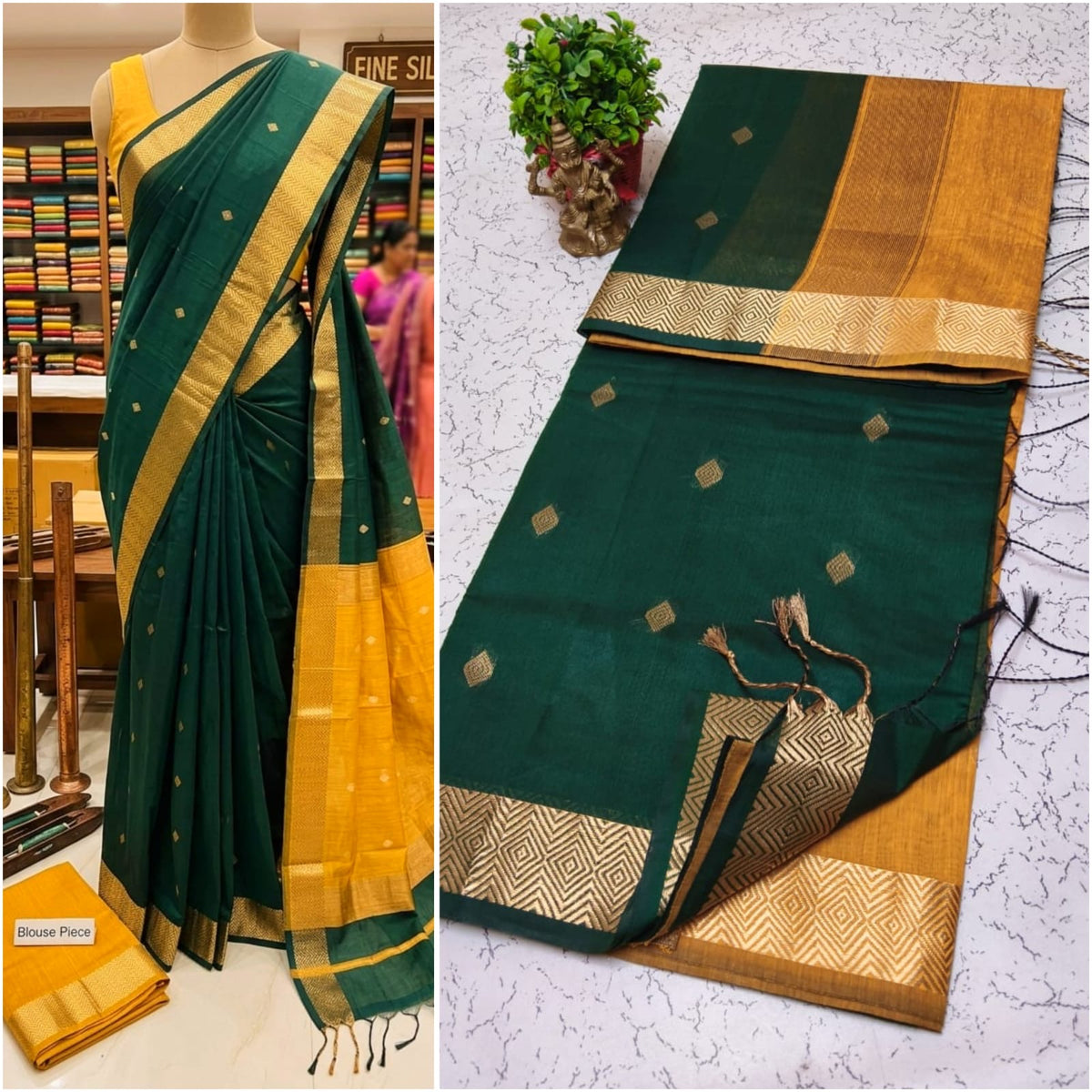Pre order Nayan inspired Silk Cotton saree Model kalyani cotton sarees 2nd set - weaved on orders