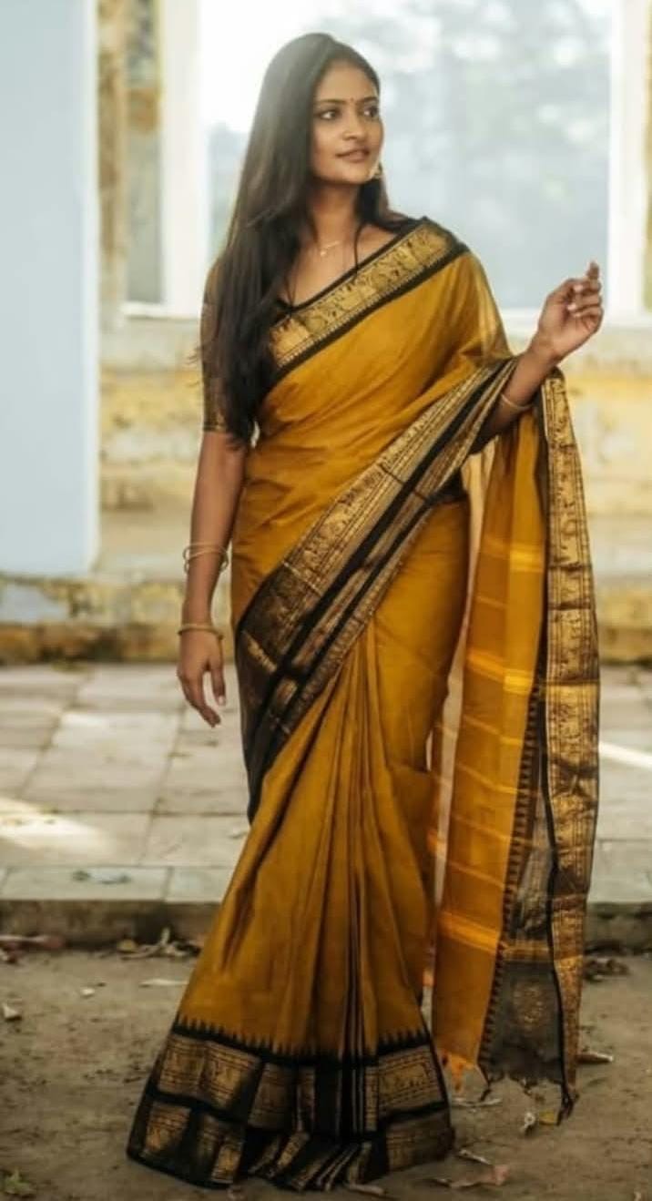 Most trending Traditional Kanchi Cotton Sarees 120 counts pure chettinadu cotton
