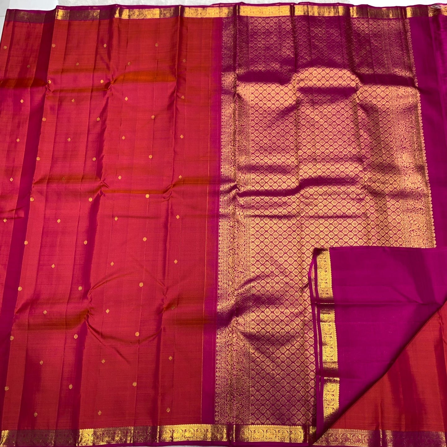 1g GOLD zari pure Kanchipuram Handloom silk saree