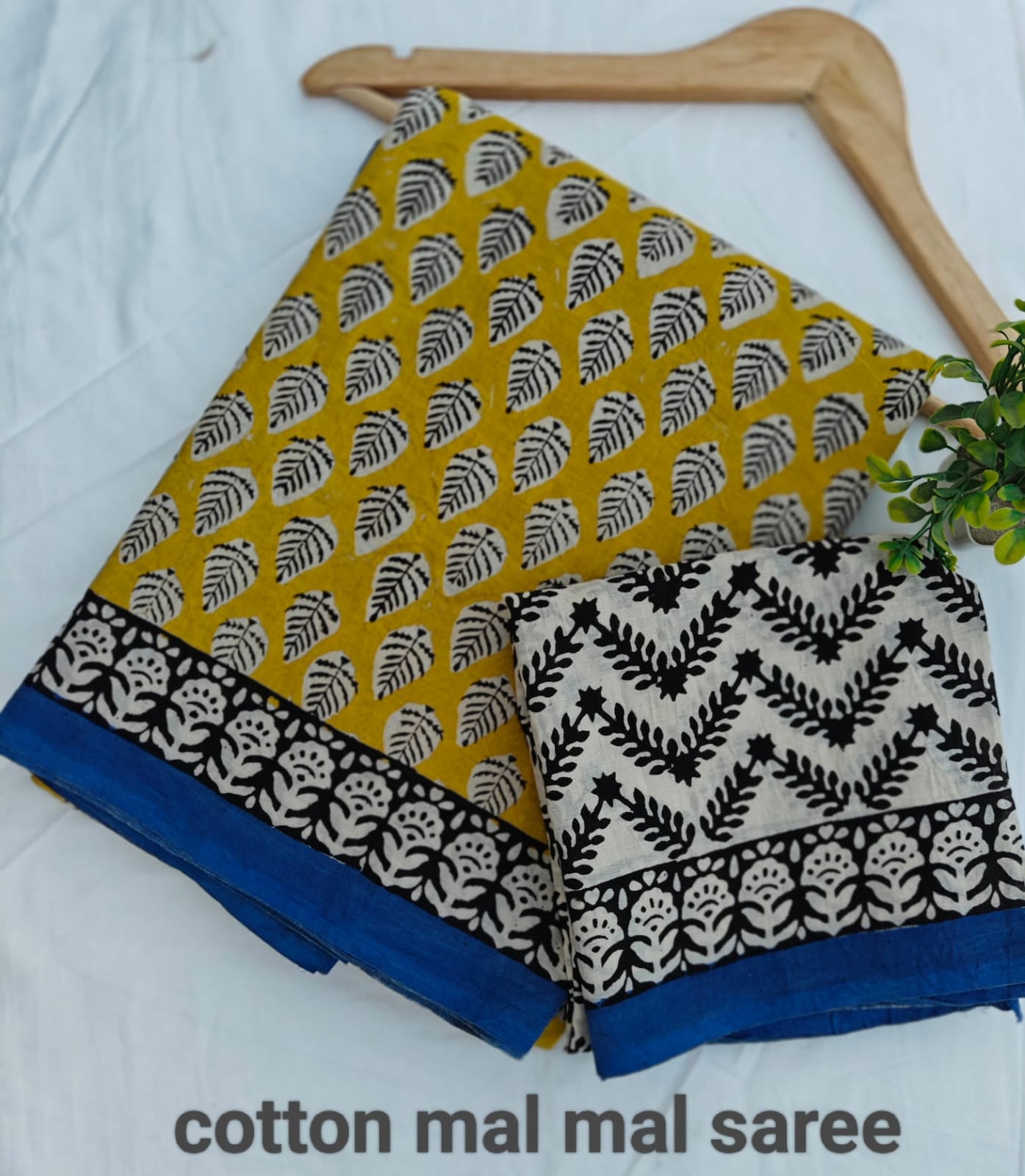 Pre-Order Bagru handBlock Print Cotton mulmul Sarees With Running Blouse
