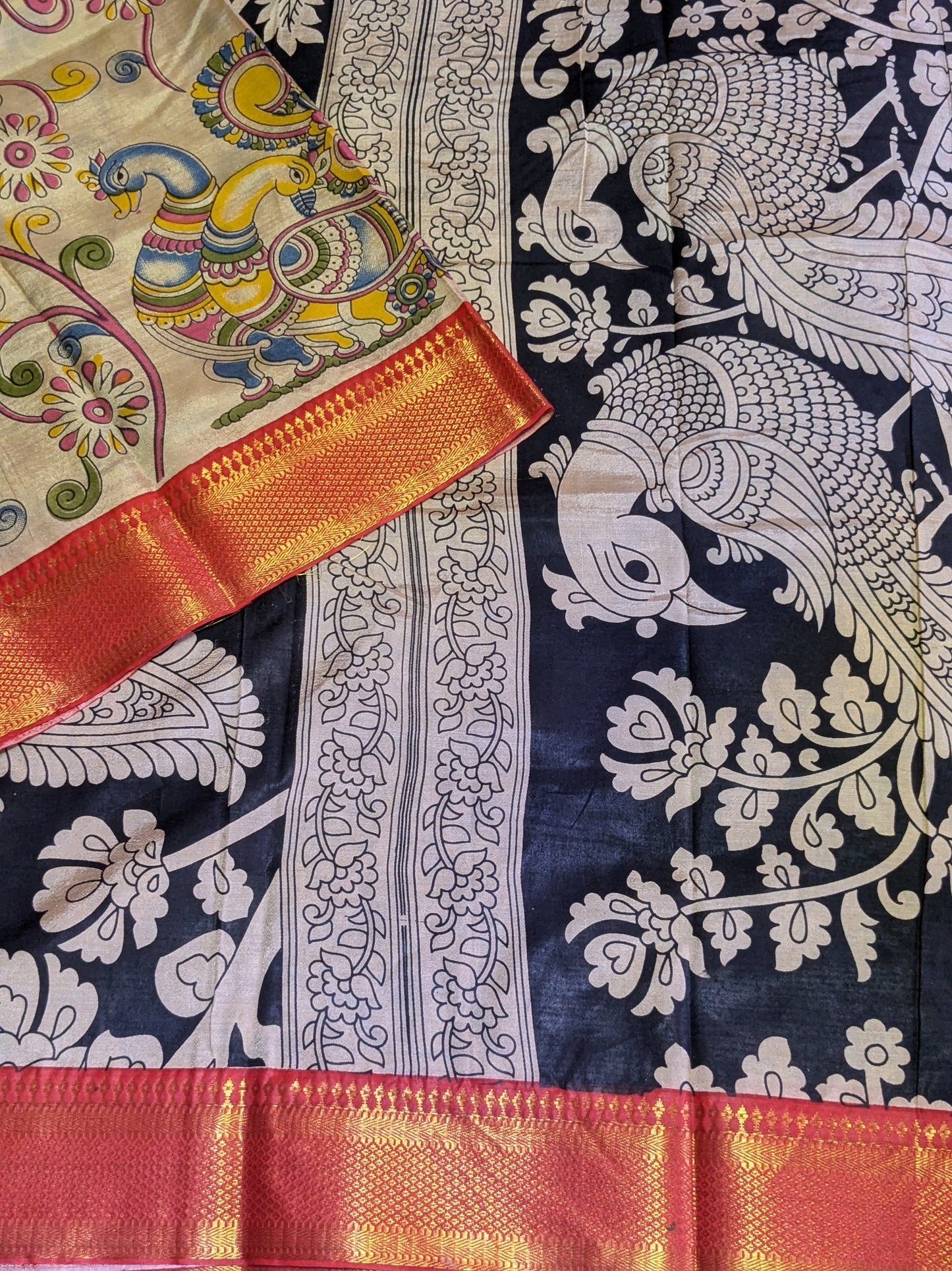 New arrival : Pure Handloom Kalamkari Silk Saree