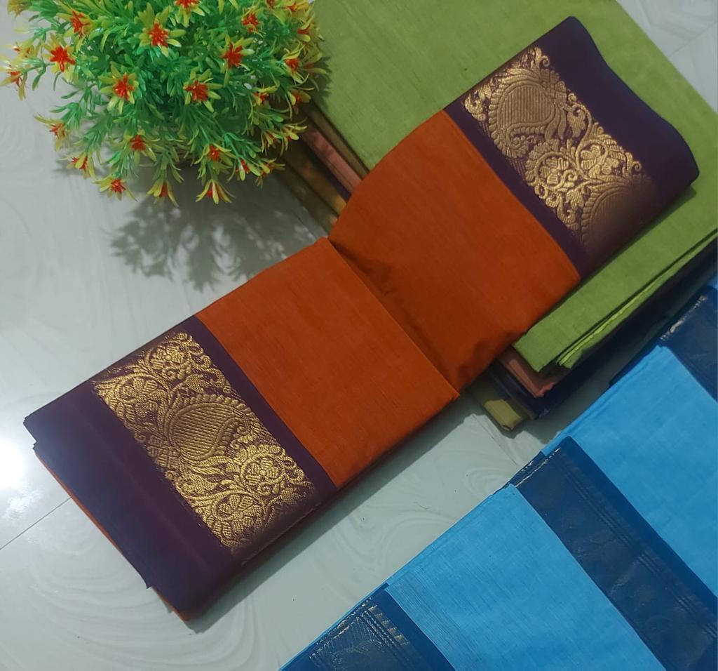 New collection: Pure Chettinad cotton saree without blouse