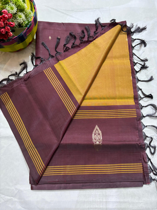 Vegan Banana Pith Silk Saree without blouse