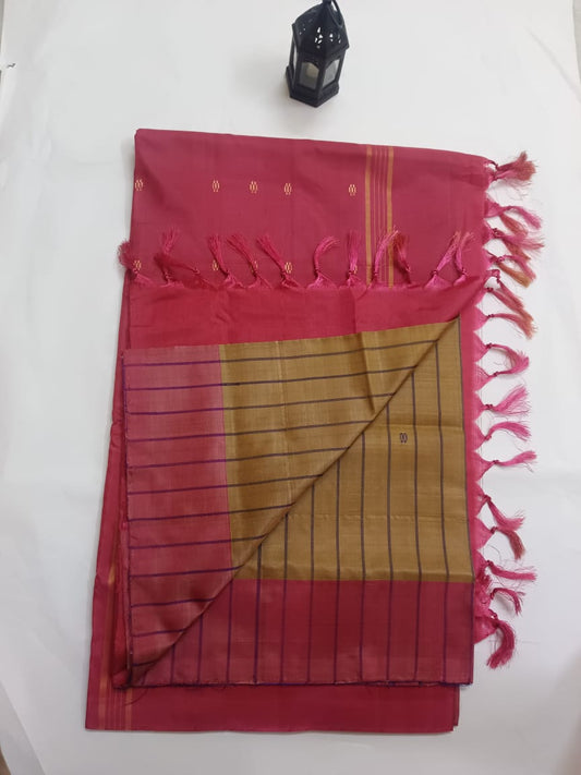 Wonderful vaazhainaarpattu vegan silk saree without blouse