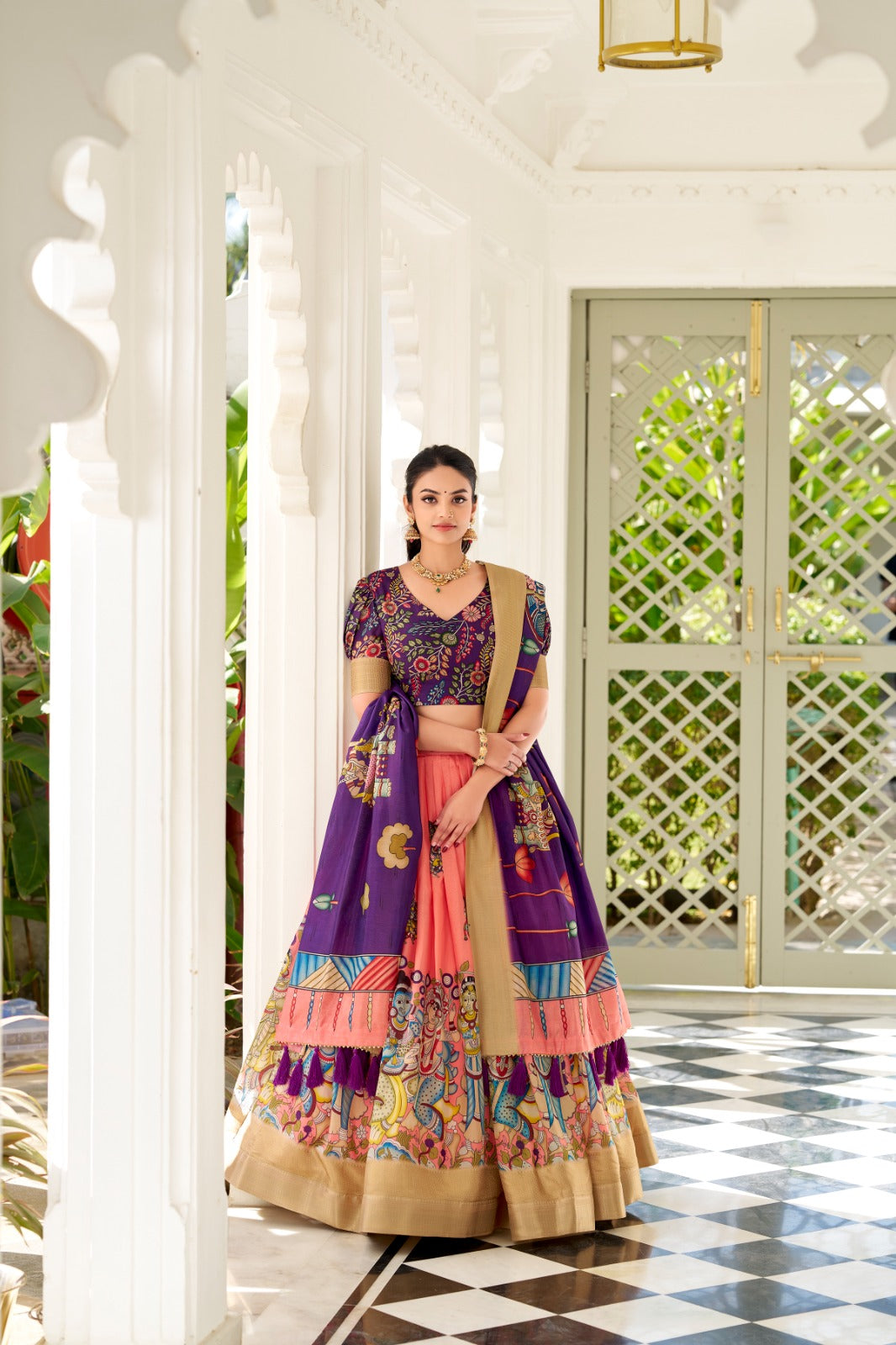 MRUDULA catalogue Fancy Semi stitched Kalamkari Lehenga Set - New arrival ready for dispatch