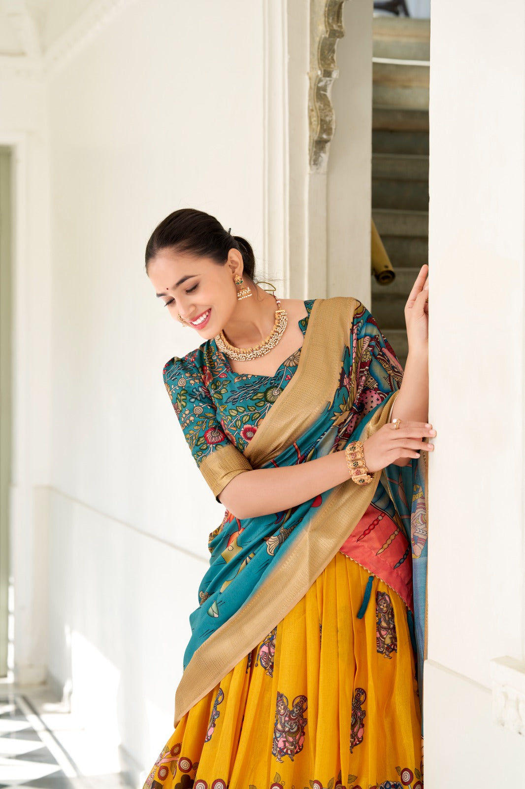 MRUDULA catalogue Fancy Semi stitched Kalamkari Lehenga Set - New arrival ready for dispatch