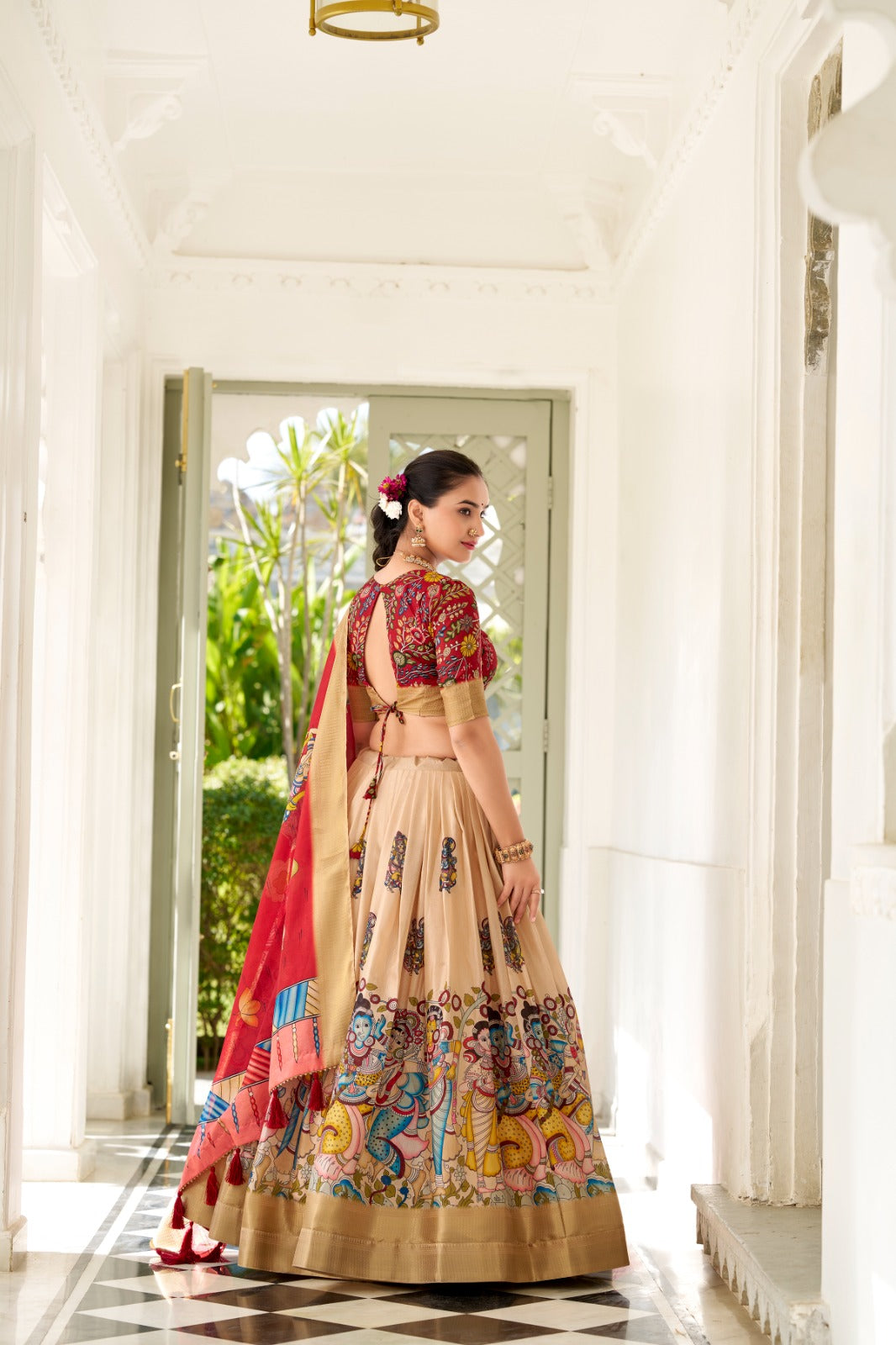 MRUDULA catalogue Fancy Semi stitched Kalamkari Lehenga Set - New arrival ready for dispatch