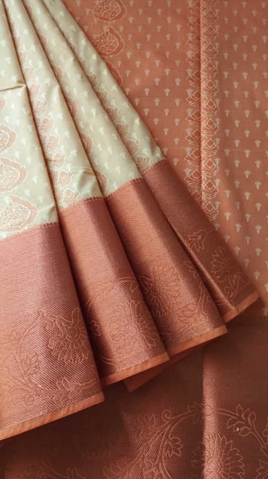 Pretty & Elegant fancy Half Saree unstitched kids - embossed paavadai sattai children & teenagers