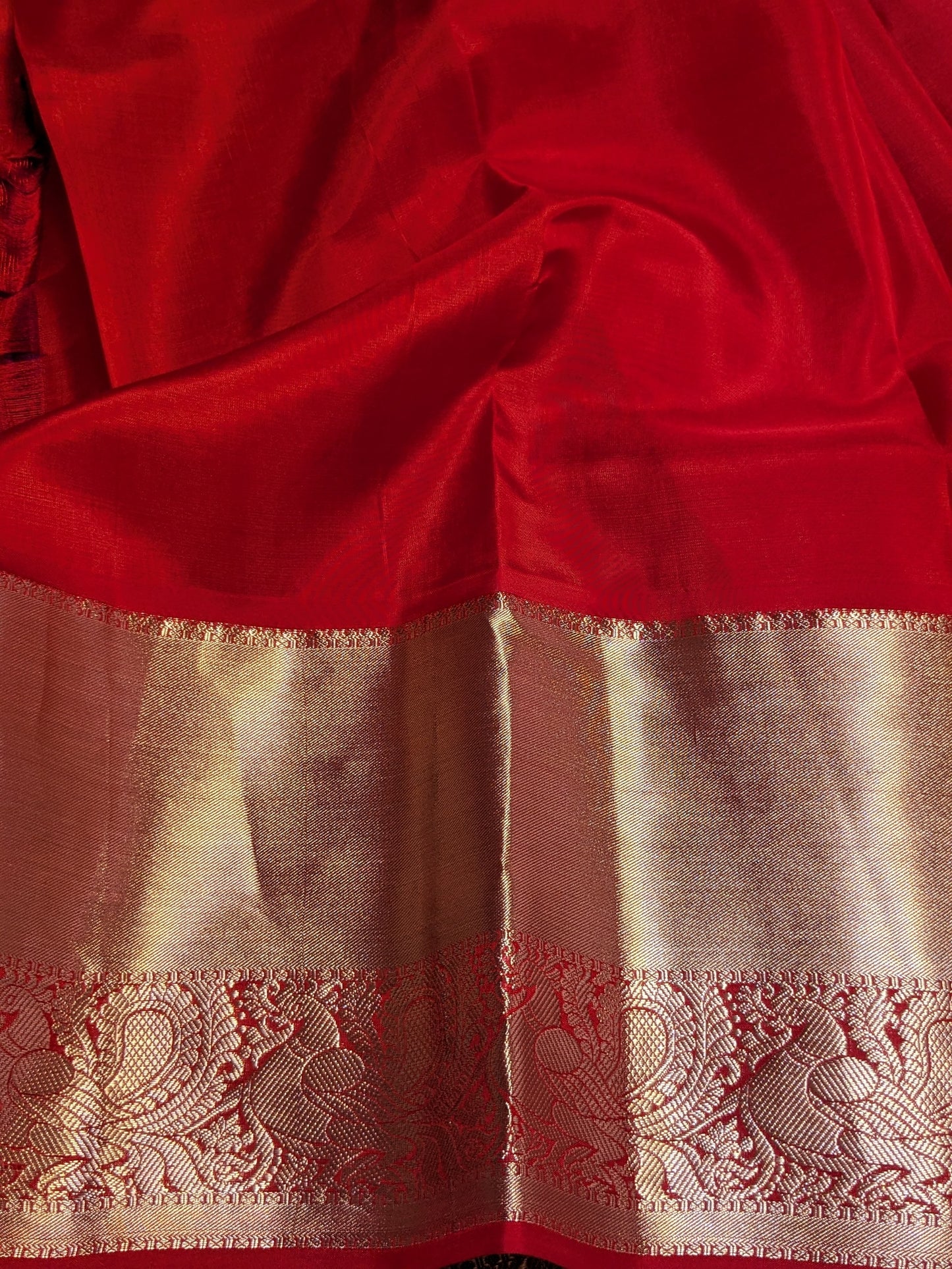 Beautiful pure Kanchipuram silk saree unique design