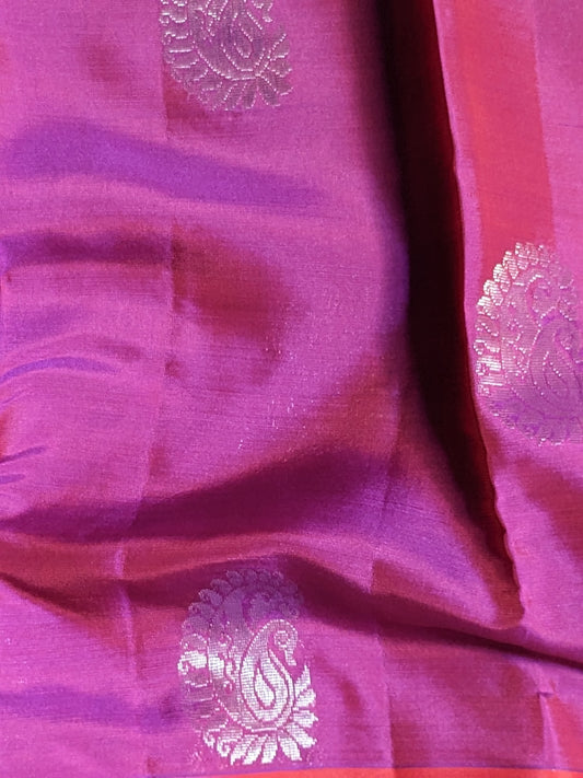 Beautiful pure Kanchipuram silk saree unique design
