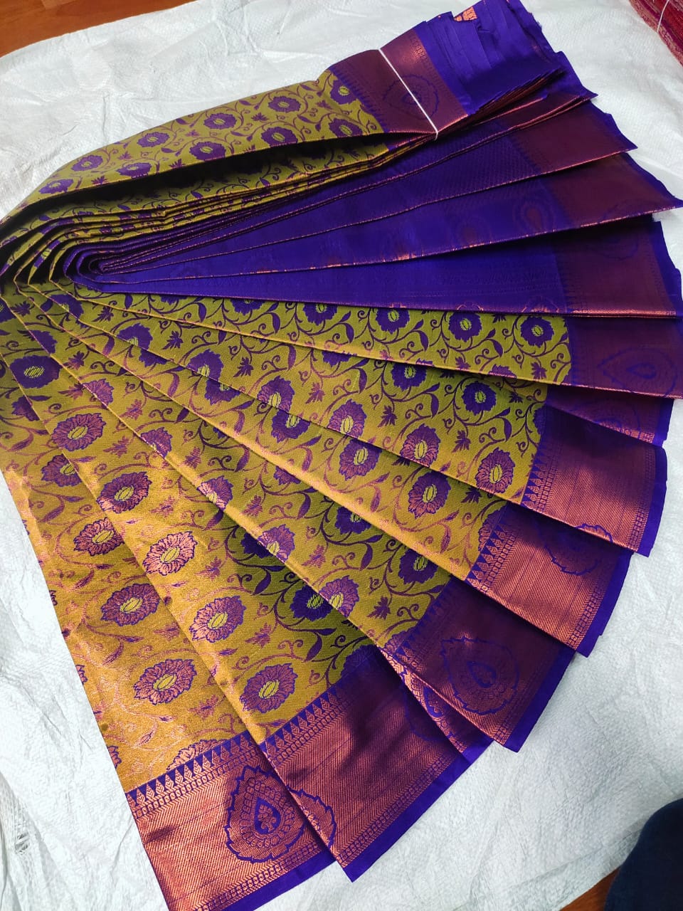 Anega shinning tissue sarees