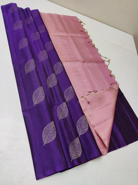 Pure Kanchipuram silk saree handwoven with unique collection