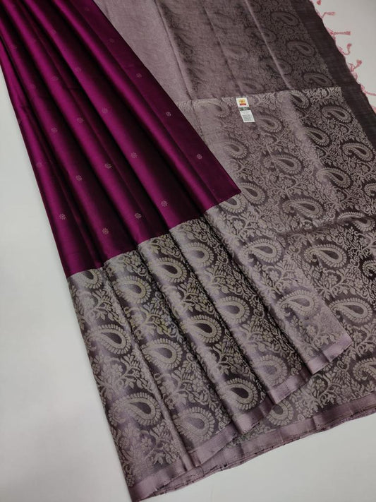 Pure Handloom Double Warp Turning Soft Silk Saree