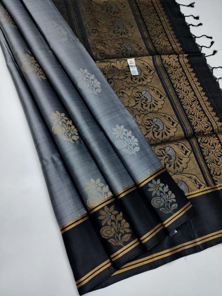 Pure handloom soft silk saree : Silkmark certified